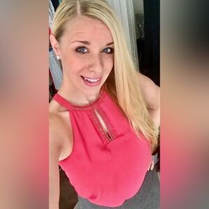 The Limited Pink Sleeveless Tank Top
